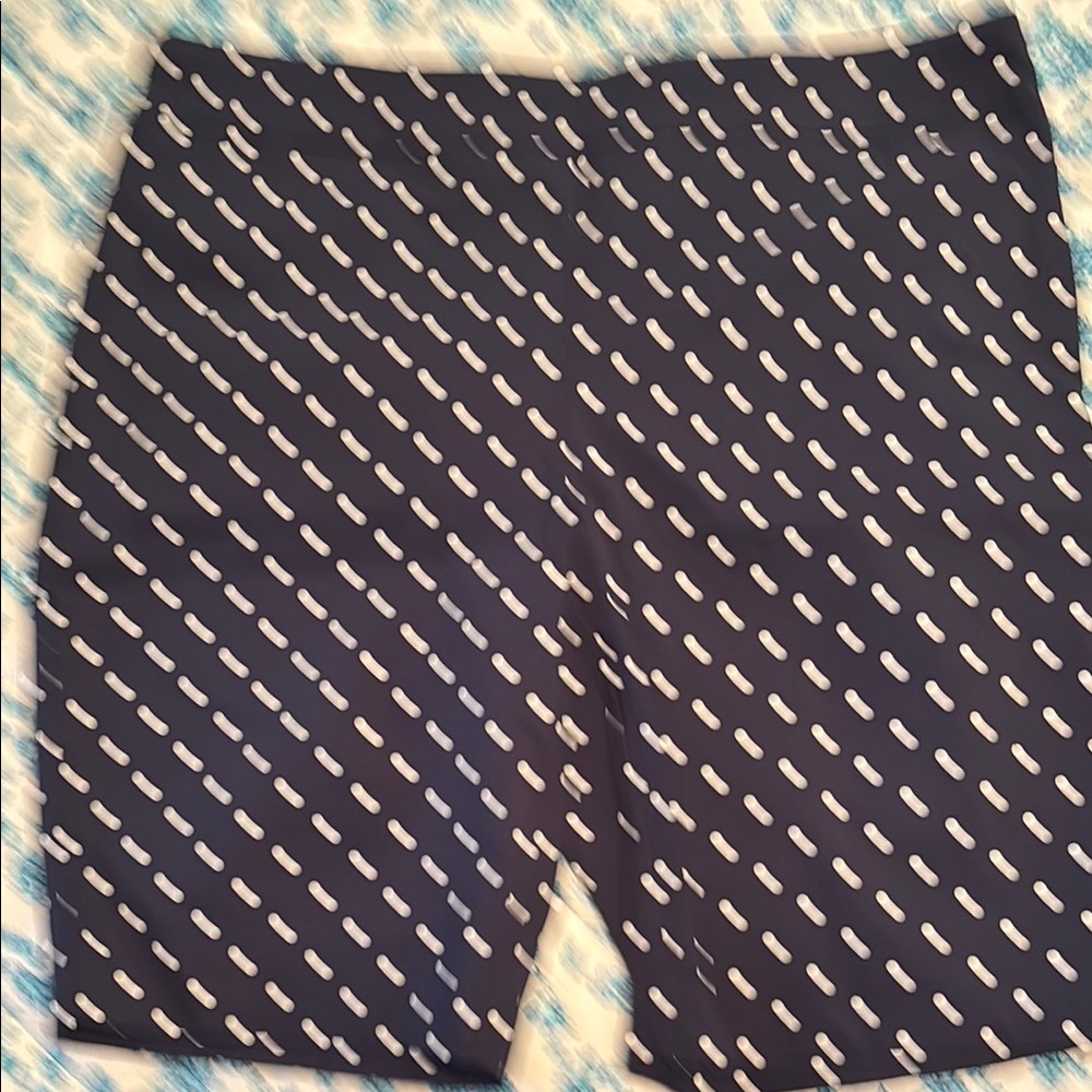 Charter Club Black and White Flat Front Shorts